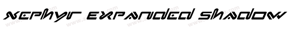 Xephyr Expanded Shadow Italic字体转换